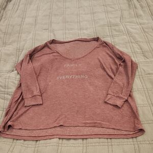Ovetsized good hYOUman Burgandy Sweatshirt - Family Everything Size M/L
